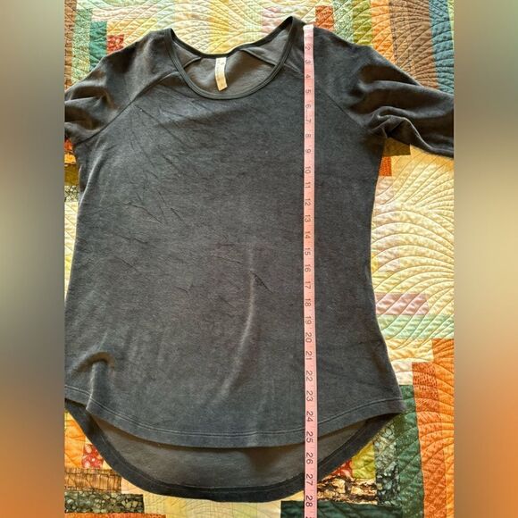 Indigenous Soft Fleece 100% Cotton Long Sleeve Warm Top Gray Size Small - Picture 5 of 8